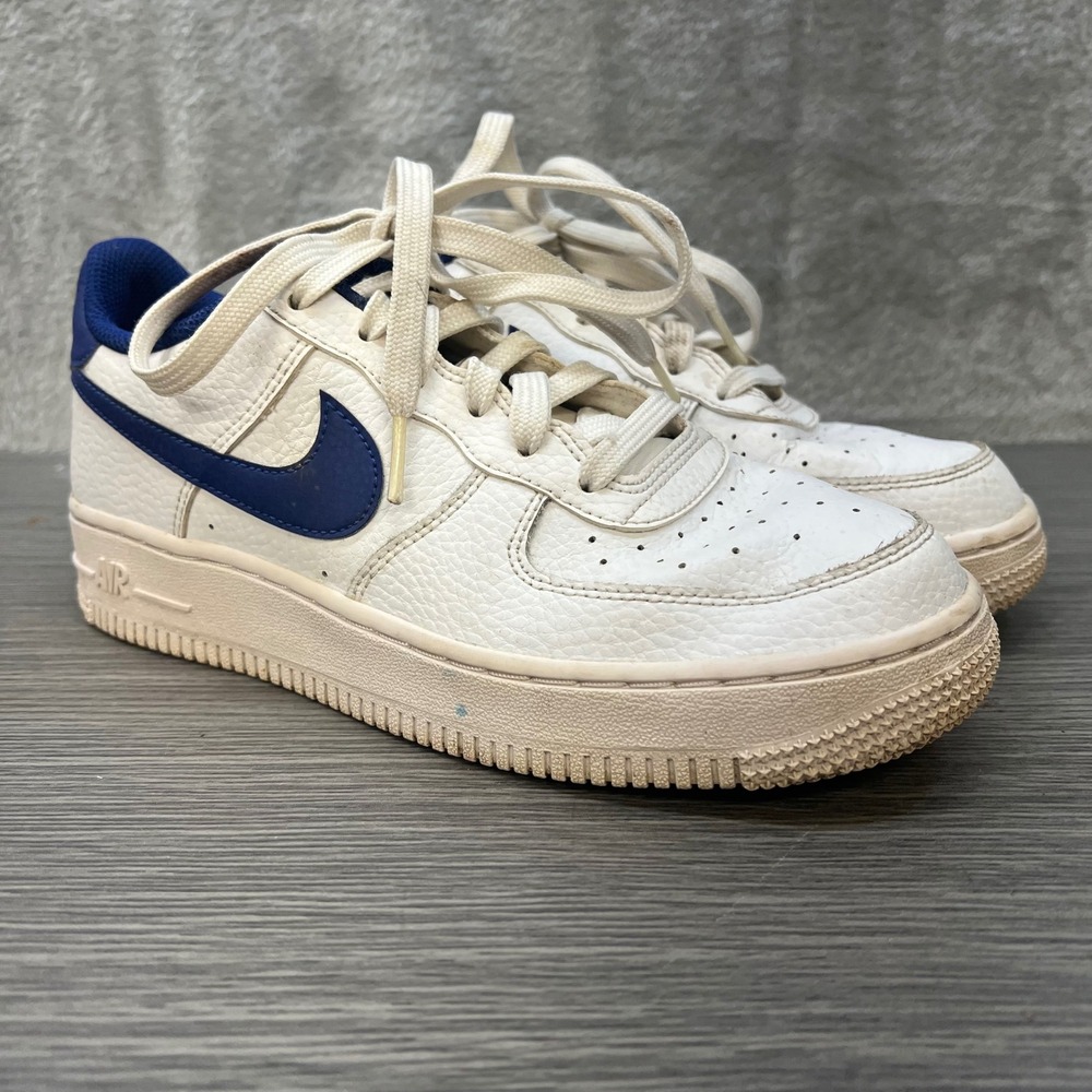 Nike Air Force 1 Low White Deep Royal Blue Red Mens Size 5.5 / Womens 7